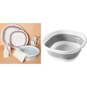 Skládací miska z plastu a silikonu 30x28x10cm MIX BAREV