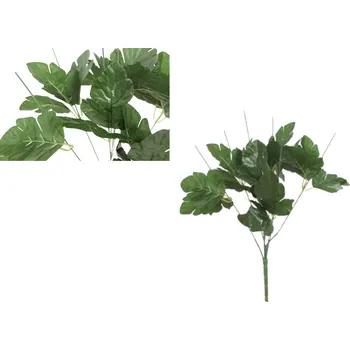 umělá květina Stonek chryzantémy do kytice na 7 květů 48 cm ZELENÁ