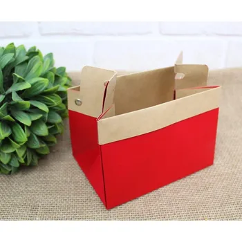 Papírová taška na květiny, hnědočervená, 15 x 10,5 x 10 cm – 1 ks