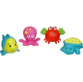 Gumové hračky v síťce – sada 4 ks