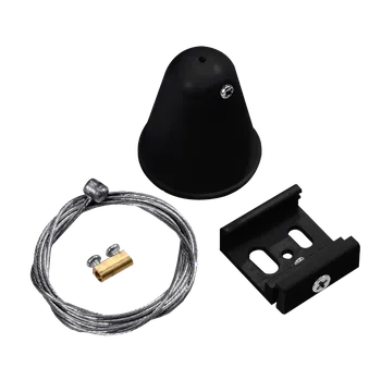 Bodové svítidlo CENTURY Závěsná sada pro 3 fázovou lištu TRACK Černý KIT