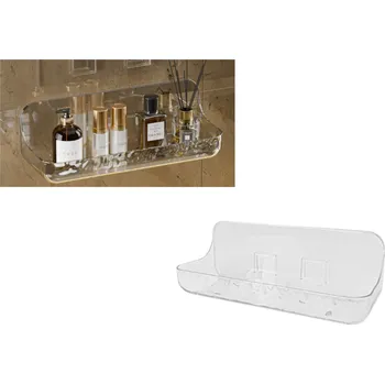 Police, organizér na kosmetiku s lepidlem 24x9x8 cm PRŮHLEDNÁ