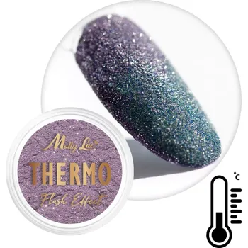 Umělé nehty Efektový nehtový prach - Thermo Flash Effect 04 (efektový pigment, který mění barvu) (Termo třpytky na nehty, no. 4)