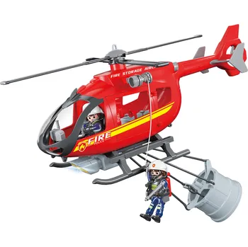 autíčko Helikoptéra hasiči s efekty 38cm