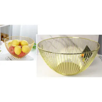 Ocelový koš na ovoce 25x12,5 cm ZLATÝ