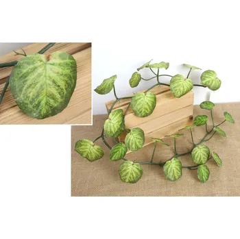 Vánoční dekorace Girlanda BEGONIA 120 cm (25 silikonových listů 8-5,5 cm) - 1 ks