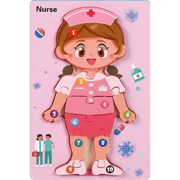 Dřevěné puzzle SESTRA 22x15 cm