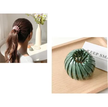 Spona. Teleskopická spona na culík místo gumičky ZELENÁ