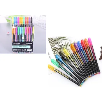 Gelové propisky KOLOROWE - COLOR PEN - 24 barev MEGA SADA HG6107-24