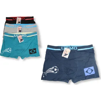 Pánské spodní prádlo Pánské boxerky UOMO hladké fashion s míčem č.: WD346 1 ks
