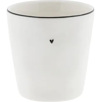 Bastion Collections Kelimek NATURAL SHAPE L black heart, 9x9cm LI-MUG-L-301-BL