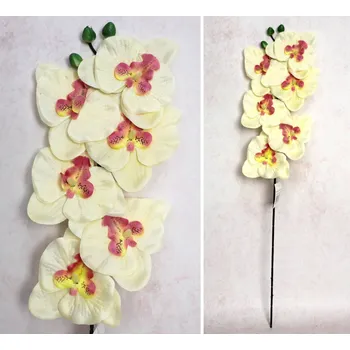 umělá květina Květina STORCZYK výška 65 cm (6 květů 11 cm) ECRU růžový střed