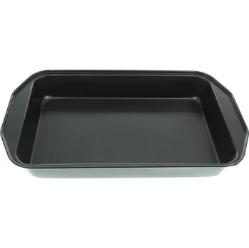 Nádoba na pečení Plech na pečení, zapékání ČERNÝ obdélníkový 36x22x4,6 cm