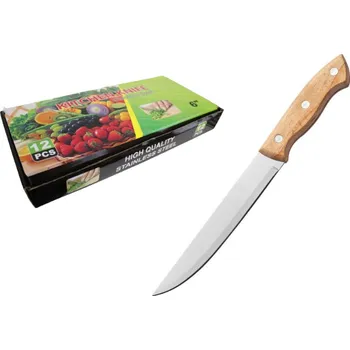 Kuchyňský nůž s dřevěnou rukojetí 26 x 2,5 cm, čepel 15 cm 7''
