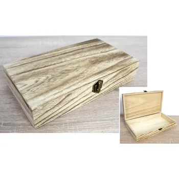 Šperkovnice Dřevěný kufřík, šperkovnice 26 x 14,5 x 5 cm