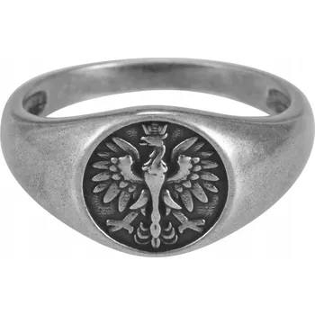 Prsten STŘÍBRNÝ PÁNSKÝ PRSTEN PATRIOTICKÝ OREL STŘÍBRO 925