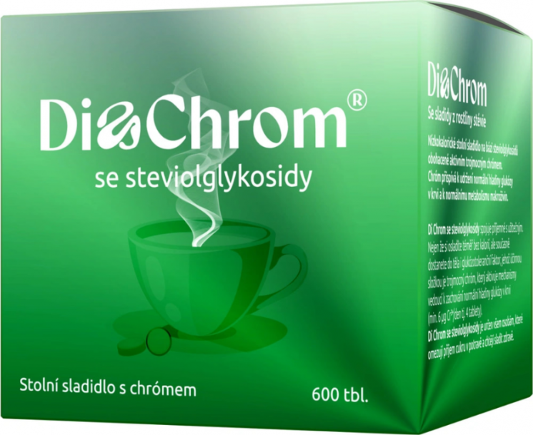 Di Chrom se steviolglykosidy stolní sladidly—600 tablet