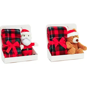 deka B.E.S. - Petrovice, s.r.o. Deka Lapland 75x90 dárkové balení s plyšovým Santou