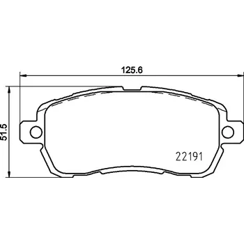 Brzdová destička Sada brzdových destiček, kotoučová brzda HELLA 8DB 355 031-721