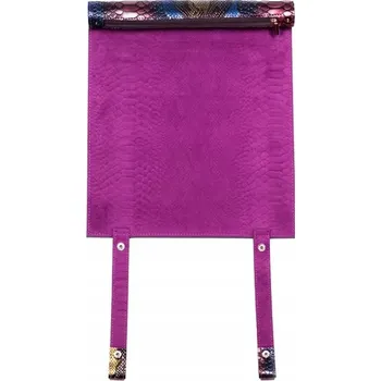 KOŽENÝ SVITEK DICE TRAY PODNOS NA KOSTI KRABIČKA PENÁL DRAČÍ KŮŽE 31X25 CM