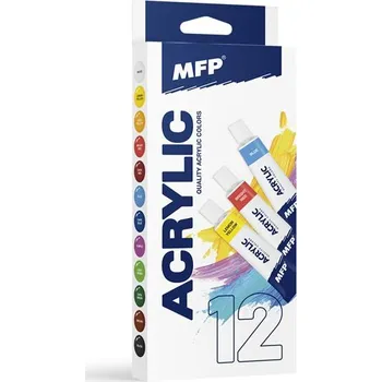 Výtvárné potřeby Akrylové barvy set základní 12 x 12ml