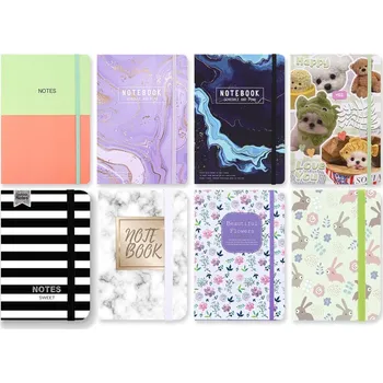 Blok Blok s gumkou A6 96 listů mix č. 6 linka