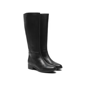 Dámská obuv Kozačky ve vojenském stylu Geox D Felicity D D84G1D 00043 C9999 Černá 36_5