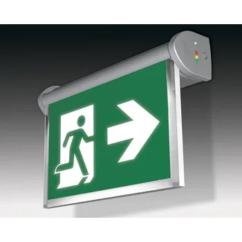 Nouzové osvětlení Stropní nebo nástěnné nouzové LED svítidlo SEC LEDLUX2-R Varianta: AT.3h šedá RAL9006