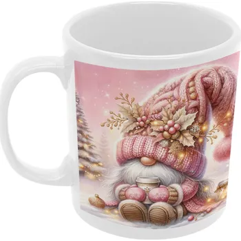 Hrnek-Vánoční skřítek Leni - bílý