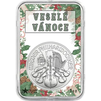Silverstar Stříbrná mince 1 oz Wiener Philharmoniker - Vánoční zdobení