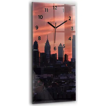 Hodiny Nástěnné hodiny Wallfluent černé 30 cm