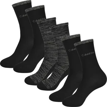 Dámské ponožky Calvin Klein dámské černé ponožky 3 pack - OS