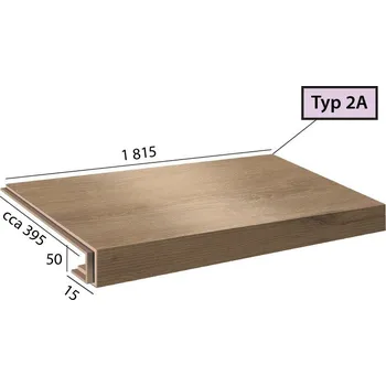 Schodiště Vinylové schody BRASED Longline Step 2A - 1093 Dub kamenný