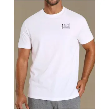 Pánské tričko Sinsay - Tričko s krátkým rukávem - bílá - 7310F-00X - 7310F-00X-L