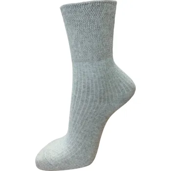 Dámské ponožky Zdravotní bavlněné ponožky - černá Vyberte velikost: 43 - 45