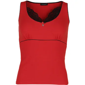Top z Vive Maria - Coquette Top - Ženy - červená