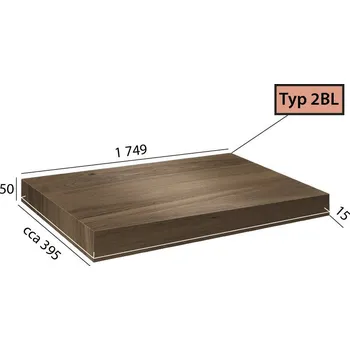 Schodiště Vinylové schody BRASED Longline Step 2BL - 1085 Dub kouřový hnědý