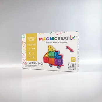 ostatní stavebnice Magnetické Stavebnice AUTO VOZIDLO stavebnice 2 8 dílů MAGNICREATIX