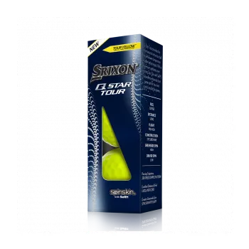 Golfový míček SRIXON Q-Star Tour 4 golfové míčky žluté (3 ks)