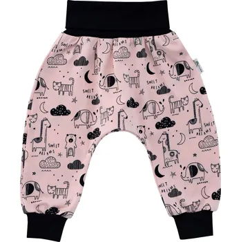 ESITO Dětské tepláky ZOO vel. 56 až 86 - růžová / 56 Barva: růžová