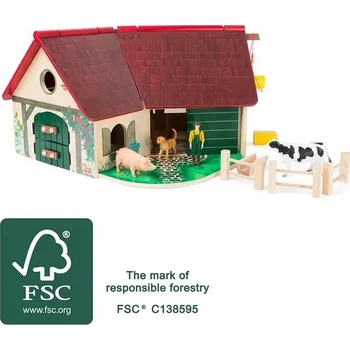 Dřevěná hračka Dřevěná farmářská sada Small Foot 11005