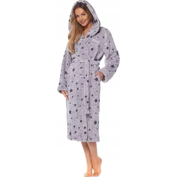 Dámský župan L-L Dámský teplý župan DS 2135 melanžový S