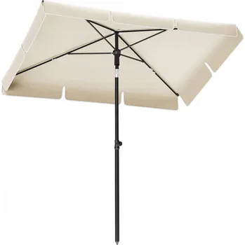 Slunečník Klasický slunečník Songmics béžový 125 x 200 cm