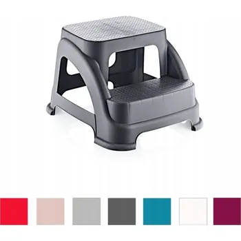 Obraz Dvoustupňová Plošina Hobby Life, antracitově šedá, protiskluzová, 120 kg