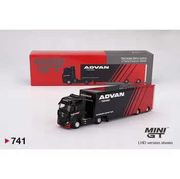 auto na autodráhu Mini GT Mercedes-Benz Actros Závodní Transportér "ADVAN" / MGT00741-L