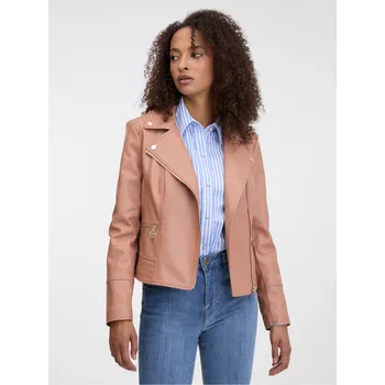 Dámská casual bunda Béžová dámská koženková bunda ORSAY Orsay modrá | krémová 3500120
