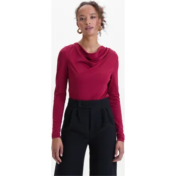 Dámská halenka Bordová dámská halenka ORSAY Orsay černá | tmavě červená 3500249