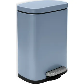Odpadkový koš Spirella pedálový odpadkový koš Akira, matný mlhově modrý, ocel, 5 l