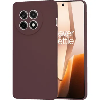 Pouzdro na mobilní telefon Techsuit SoftFlex OnePlus 13R švestkově červená