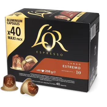 Káva L'OR | Lungo Estremo Maxi Pack - Počet kapslí pro Nespresso®: 40